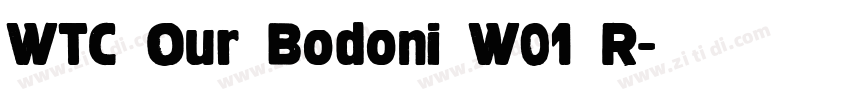WTC Our Bodoni W01 R字体转换